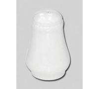 Embossed Porcelain Salt Shaker, White