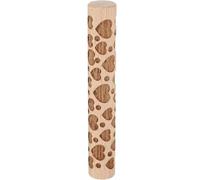 Embossed Rolling Pin,Embossed Wooden Rolling Pin for Baking,Dual-Use Pressure Roller for Baking & Clay Art,for Dough,Fondant,Pastry,Cookies(Style 14)