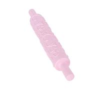 Embossed Rolling Pin,Heart 3D Pattern Non Stick Sugarcraft Fondant Rolling Pin Embossing Textured Pastry Dough Roller 14.4x2 in for Cookies Sugar Paste Pastry Pie Crust Cake Decoration