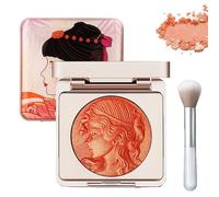 Embossed Smooth Powder Blush Palette For Cheeks, Blush Palette, Embossed Girl Blush for Cheeks, Matte Face Powder Blus Palett, Embossd Blush, Natural Makeup, Radiant Finish (02#)