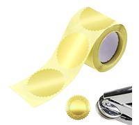 Embossed Stickers - Certificate Paper Reward Stickers | Self-Adhesive Notary Certificate Label for Document Archiving Awards Legal Party Favor Wedding Invitations Christmas Greeting Cards