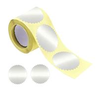 Embossed Stickers, Self-Adhesive Envelope Labels, Foil Stickers, Pack of 100 Office Supplies, Notary Certificate, Foil Label for Christmas Cards, Baby Shower Invitations