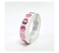 Embossed Stickers Stickers 12 * 12mm Round Holographic Laser Color Metallic Hologram Game Scratch Sticker(Holographic Pink)