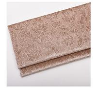 Embossed Velvet Fabric by The Meter 140x100cm/55''x39'' Flower Pattern Decorative Velour Material for Sofa Chair Upholstery, Sewing Crafts, Home Decor(Color:2)