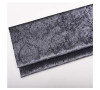 Embossed Velvet Fabric by The Meter 140x100cm/55''x39'' Flower Pattern Decorative Velour Material for Sofa Chair Upholstery, Sewing Crafts, Home Decor(Color:Dark Grey)