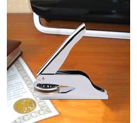 Embosser Stamp - Metal Personal Book Embosser,Hand-Held Embossing Stamp for DIY Journals, Personal Seal for Books Business Cards Paper, Seal