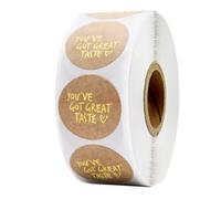 Embosser Stickers 200/500Pcs/roll 50mm Silver Gold Embosser Sticker for Embossing Stamp, Customize Blank Seal Labels DIY Invitation Card(500 PCS Style 16)