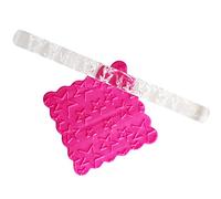 Embossing Acrylic Clear Rolling Pin, 16cm/6.3in 3D Pattern Acrylic Effect Texture Cake Decorating Baking Rolling Pin Baking Tools Fondant Roller DIY Cake (51014 Five-Pointed Star)