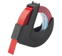 Embossing Adhesive Tape, White on Red, 9mm x 3m, Pack of 10 - 520102