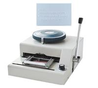Embossing Coding Machine, Manual Card, 72 Characters PVC Number Embosser Press Machines, Durable Metal Structure, Easy to Operate for Small Business, Office, DIY Projects