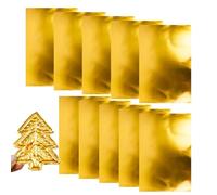 Embossing Foils, Pack of 10 Soft and Flexible Art Project Accessories, Metal Embossing Foil Sheets, for Engraving, Scrapbooking, Metalworking, Metal Working, Home Decoration