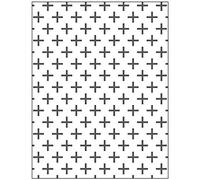 Embossing Folder, size 11x14 cm, thickness 2 mm, cross, 1pc