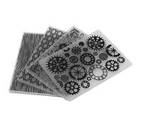 Embossing Folders, Embossing Folders for Card Making with 4Pcs Plastic Embossing Folder for Embossing Machines