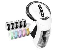 Embossing Label Maker Machine with-Tape, Vintage Embossed Label Maker Manual, Retro 3D Black Emboss Labeler with 10 Rolls Macaroon Embossing Label Tapes for Home Kitchen School Kids