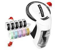 Embossing Label Maker Machine with Tapes, Vintage Embossed Label Maker Manual, Retro 3D Black Emboss Labeler with 10 Rolls 9mm Color Embossing Label Tapes for Home Scrapbooking Supplies, DIY Craft