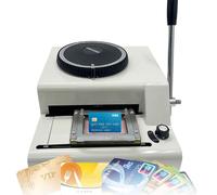 Embossing Machine, 72 Characters PVC Card Embosser Stamper, Manual Stamping Coding Machine, Suitable for PVC, Credit Card