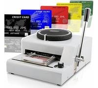 Embossing Machine 72 Characters PVC Card Number Embosser Press Machine ID VIP Manual Embossing Machine Membership Card Coding Machine Stamping Code Machine Bump Code Machine~/