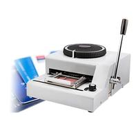 Embossing Machine, Embosser 72 Characters Convex Embosser Coding Machine, for Card Making PVC and ID VIP Card Embosser Stamping Machine