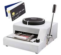 Embossing Machine for PVC Cards, Manual Card Embosser for Gift Cards, Credit Cards, VIP ID Membership - 72 Characters, Press Creasing Paper Printer