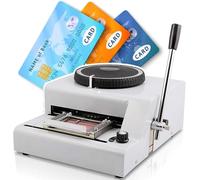 Embossing Machine for PVC Cards - Manual ID Number Embosser Press for VIP Use - 72 Characters Capacity - Ideal for Personalized Cards