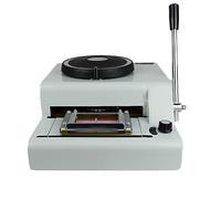 Embossing Machine, Manual Coding Device for Card, 72 Characters, Adjustable Letterpress with 1/7-inch and 1/10-inch Intervals