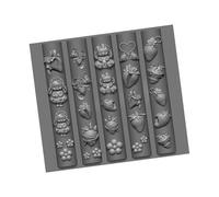 Embossing Mold Nails Template for Decoration Clear Flexible Silicone Tool with Ballets Motifs Crafting Projects Silicone Art Template Manicure Training Tool