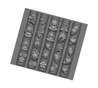 Embossing Mold Nails Template for Nails Decoration Clear Flexible Silicone Tool with Ballets Motifs Crafting Projects Silicone Nail Mold