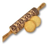 Embossing Rolling Pin Designed in Cooperation Between Algiscrafts and Pottery by Jas Floral Vine for Ceramic and Cookies
