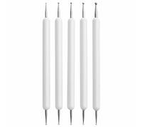 Embossing Stylus Tool, 5 PCS Different Size Double End Tracing Dotting Tool, Carbon Transfer Paper Mandala Rock Painting, Clay Tools for Embossing Art, Pottery Clay DIY Craft, Mandala Dotting