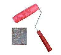Embossing Texture Patterned Paint Roller for Wall Decoration, DIY Paint Art Tool for Wall Decoration, 7'' Pattern Paint Roller for Wall, Graining Painting Tool with Handle (C)