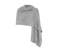Embouro 100% Cashmere Pashmina Shawl for Women, Knitted Pure Cashmere Scarf Stole for Winter (Grey)