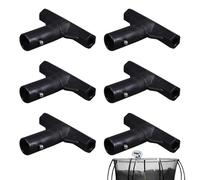 Embouts De Poteaux De Trampoline De Remplacement -,Connecteur Pour Sports Extérieur Entraînement Park De Jeux Et Loisirs | T-Tube 6 Pieces Pour Structure De Trampoline