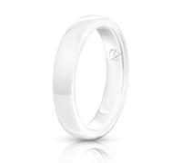 EMBR Men's Ceramic Wedding Ring, Inner Band, Width Sizes 4mm 6mm 8mm, Promise & Engagement Band for Him, Male, Size, 6 UK, Ceramic, ceramic