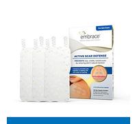 Embrace Active Scar Defense for New Scars, FDA-Cleared Silicone Scar Sheets, 4.7 Inch, Large, 30 Day Supply