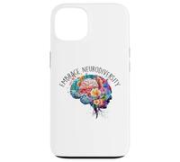 Embrace Autism ASD ADHD Tie Dye Brain Men Women Kids Case for iPhone 13