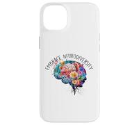 Embrace Autism ASD ADHD Tie Dye Brain Men Women Kids Case for iPhone 14 Plus