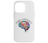 Embrace Autism ASD ADHD Tie Dye Brain Men Women Kids Case for iPhone 14 Pro Max