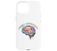 Embrace Autism ASD ADHD Tie Dye Brain Men Women Kids Case for iPhone 15