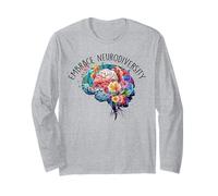 Embrace Autism ASD ADHD Tie Dye Brain Men Women Kids Long Sleeve T-Shirt