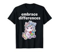 Embrace Differences Autism Awareness Kids Teacher Inclusion T-Shirt