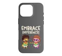 Embrace Differences Autism Neurodiversity Inclusion Kids Case for iPhone 16 Pro