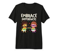 Embrace Differences Autism Neurodiversity Inclusion Kids Premium T-Shirt