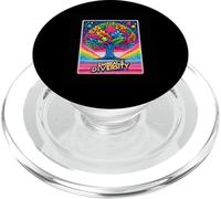 Embrace Diversity Autism Awareness Tree Puzzle Rainbow PopSockets PopGrip for MagSafe