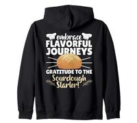 Embrace Flavorful Journeys Gratitude To The Sourdough Zip Hoodie