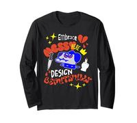 Embrace Messy Style Beautiful Chaos Expression Long Sleeve T-Shirt