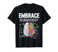 Embrace Neurodiversity Brain Shirt ADHD Autism Awareness T-Shirt