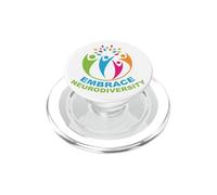 Embrace Neurodiversity Cute Autism Aspergers Syndrome PopSockets PopGrip for MagSafe
