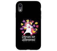 EMBRACE OUR DIFFERENCES! Dabbing Unicorn Autism Walk Meme Case for iPhone XR