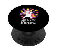 EMBRACE OUR DIFFERENCES! Dabbing Unicorn Autism Walk Meme PopSockets Adhesive PopGrip