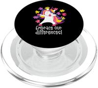 EMBRACE OUR DIFFERENCES! Dabbing Unicorn Autism Walk Meme PopSockets PopGrip for MagSafe